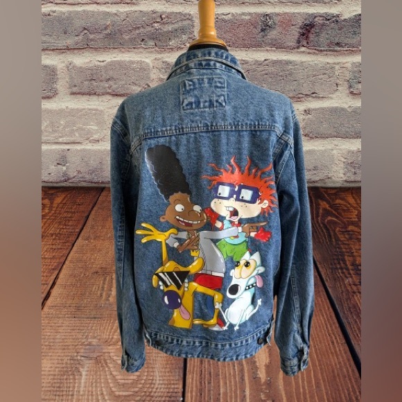 Members Only Nickelodeon Rug Rats Denim Jacket size medium - Picture 1 of 9